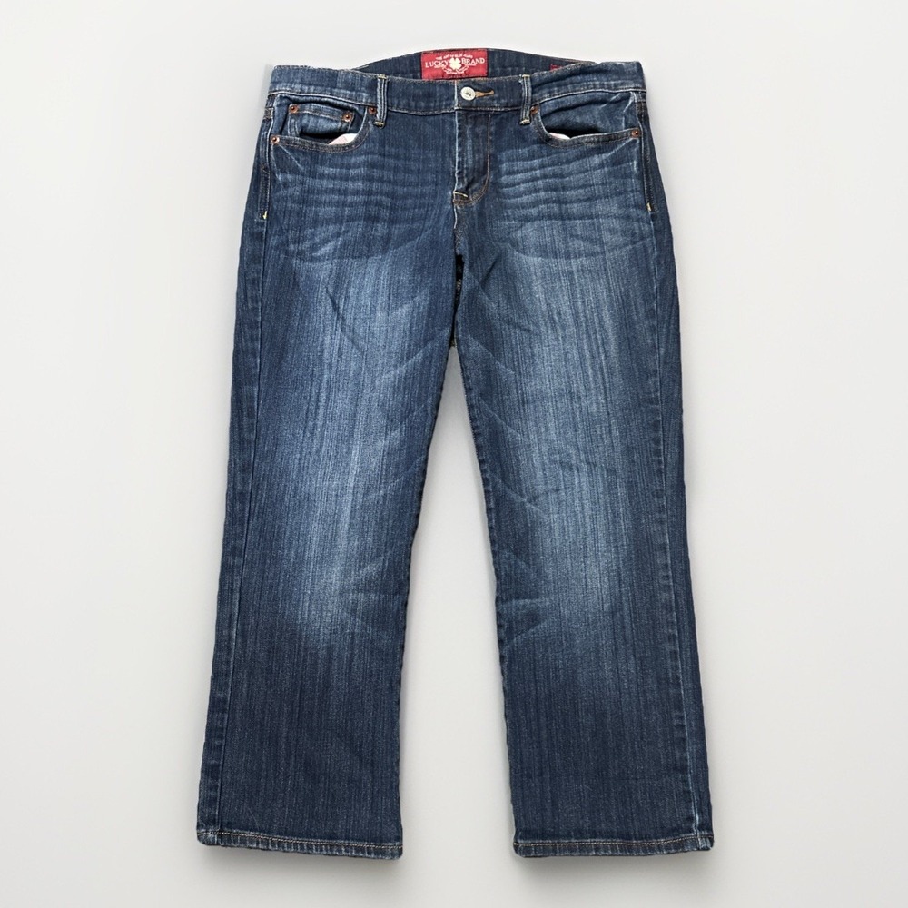 Lucky Brand‎ Jeans Womens 10/30 Blue Denim Sweet Crop Pockets Stretch Casual